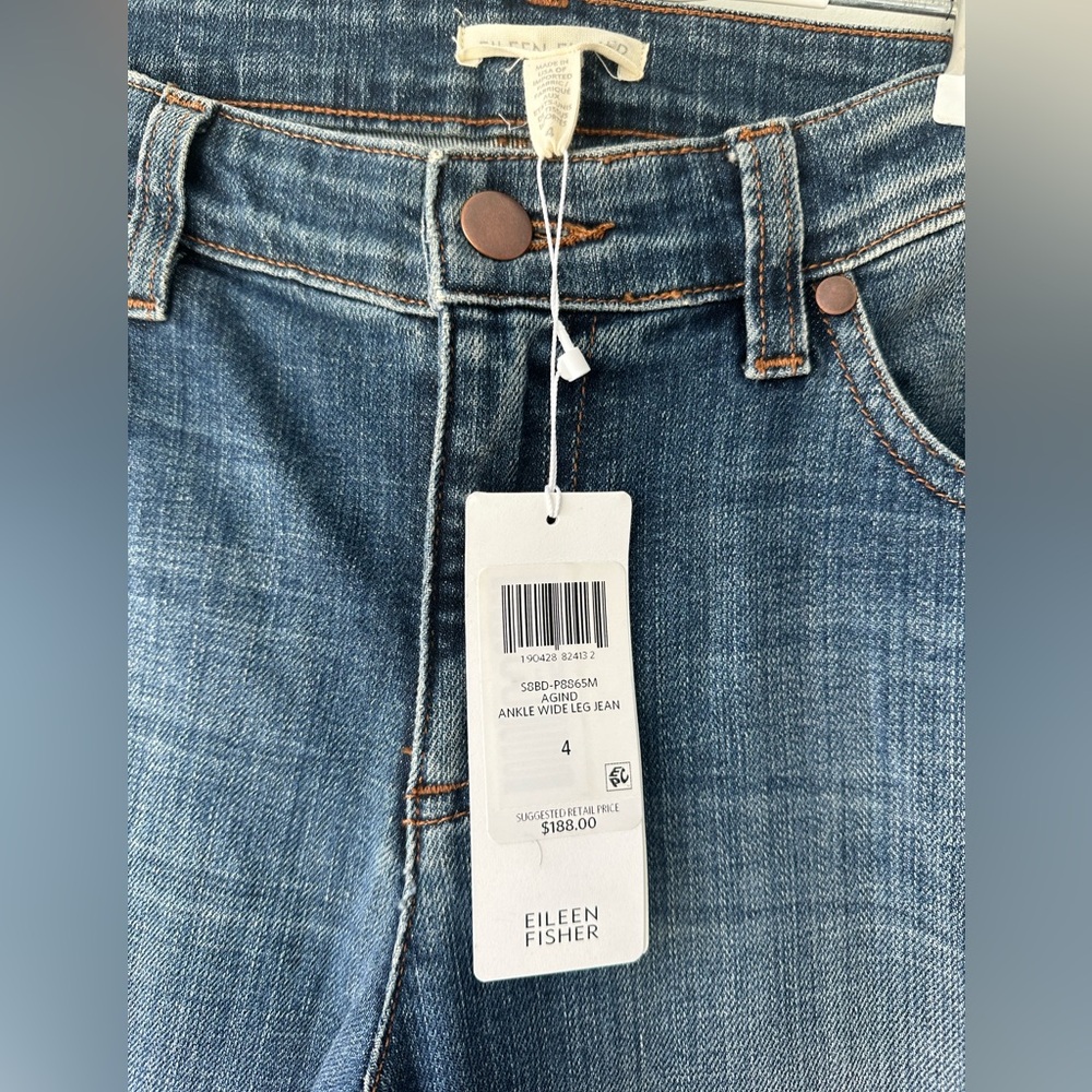 Eileen fisher wide leg jeans NWT